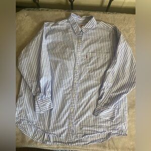 Levis Blue and white Striped Men's Shirt, sz XL